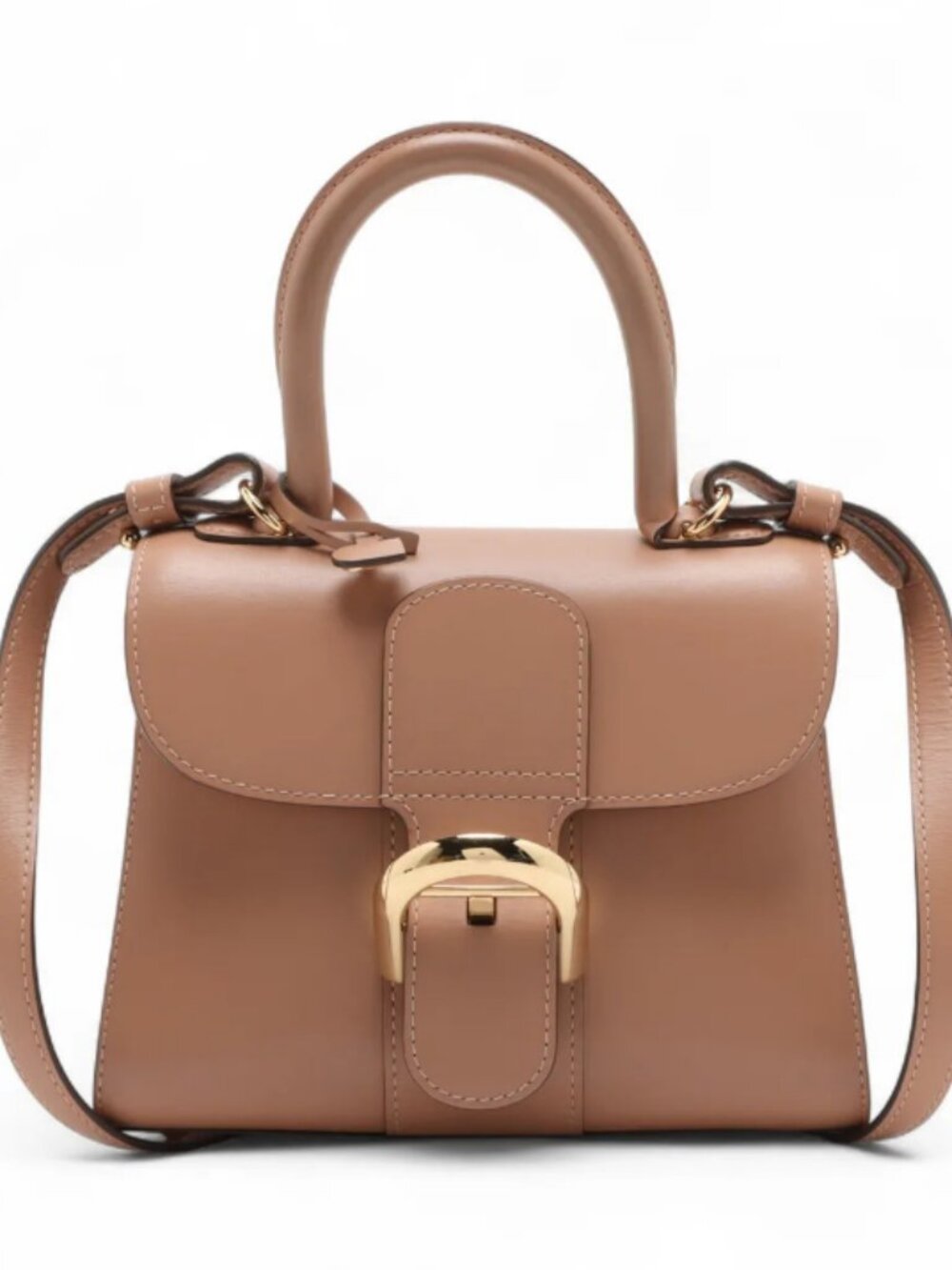 Delvaux Brillant Mini Leather Two-Way Handbag Pink